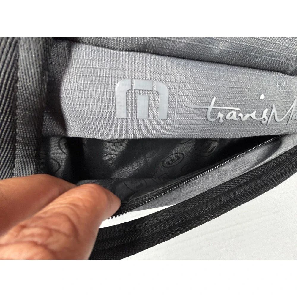 Travis Mathew Lateral Duffel Bag Graphite‎ Gray Weekender Travel J.P. Morgan